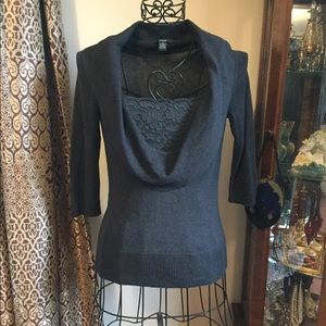 Alfani long sleeve gray sweater